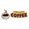 Signmission Fresh Hot Coffee Banner Heavy Duty 13 Oz Vinyl with Grommets B-Fresh Hot Coffee - alternate 1